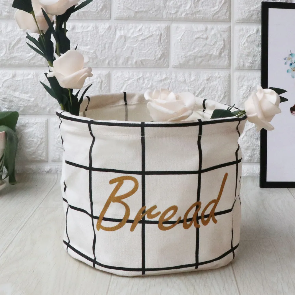 Fabric waterproof foldable storage basket