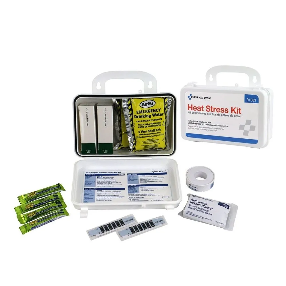 First Aid Only 91383 Small Heat Stress Kit, Plastic Case