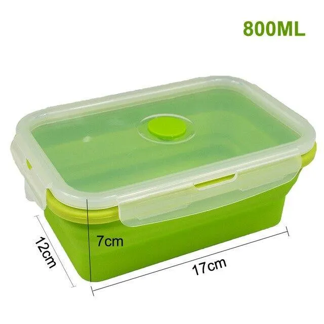 Folding Colorful Silicone Food Storage Container