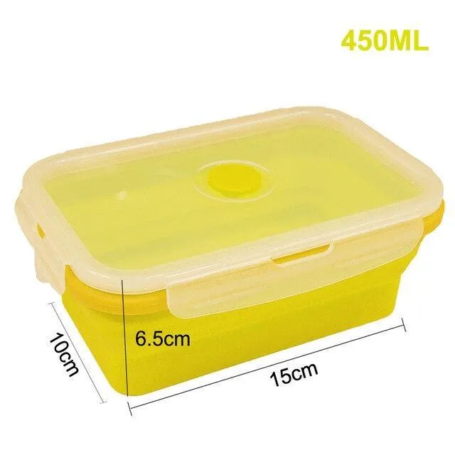 Folding Colorful Silicone Food Storage Container