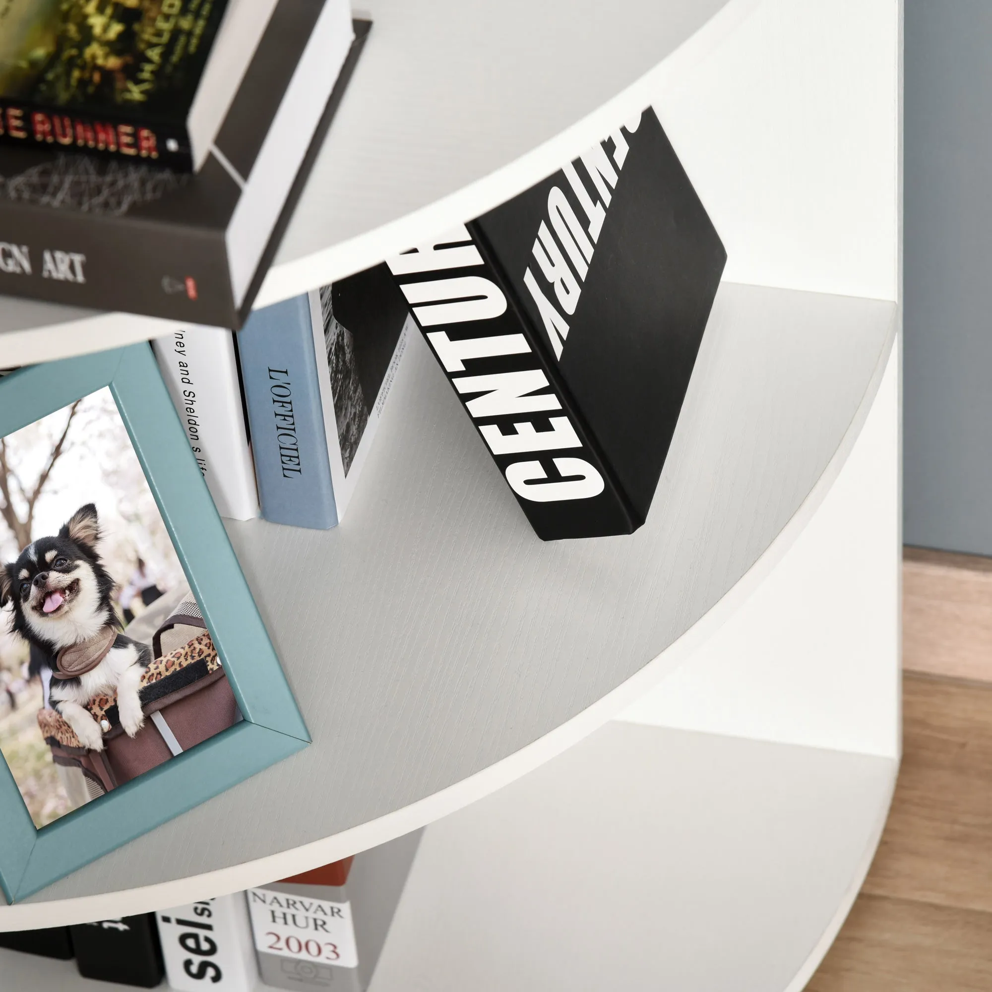 Four-Tier Corner Storage Unit - White