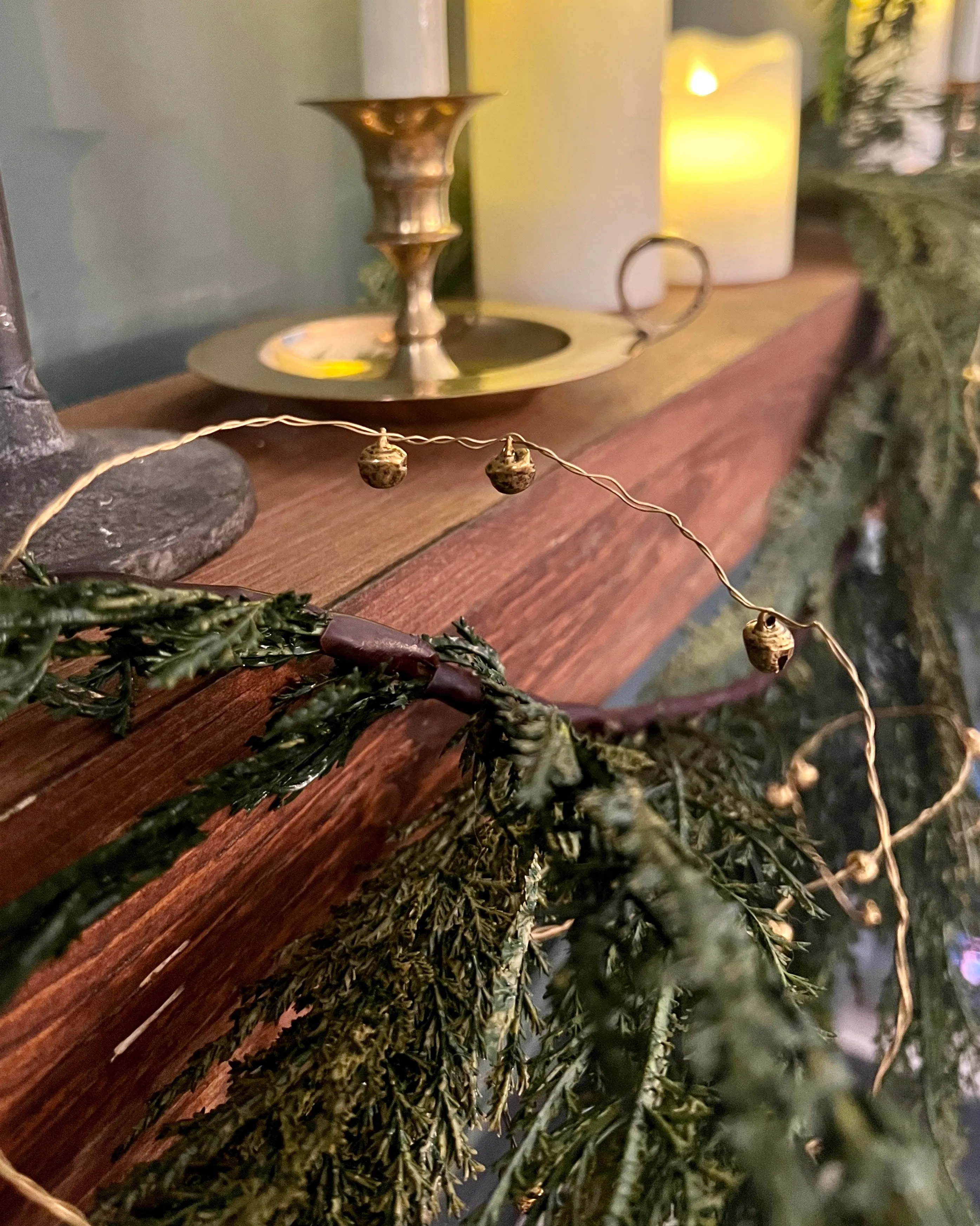 Gold Metal Bell Garland