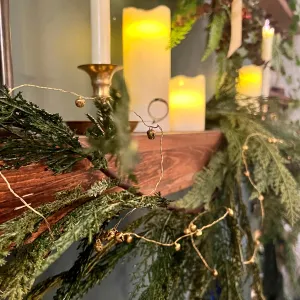 Gold Metal Bell Garland