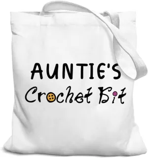 Grandma Gifts Tote Bag, Grandma Tote Bag, Grandma Christmas Birthday Gifts, Grandma's Crochet Kit Canvas Tote Bag