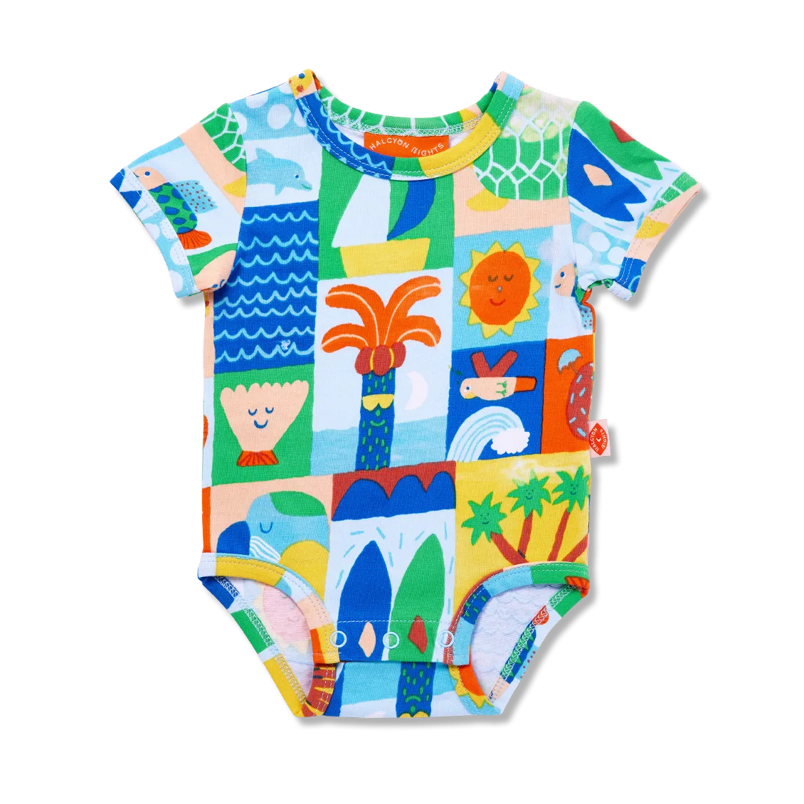Halcyon Nights Hello Sunshine Short Sleeve Bodysuit