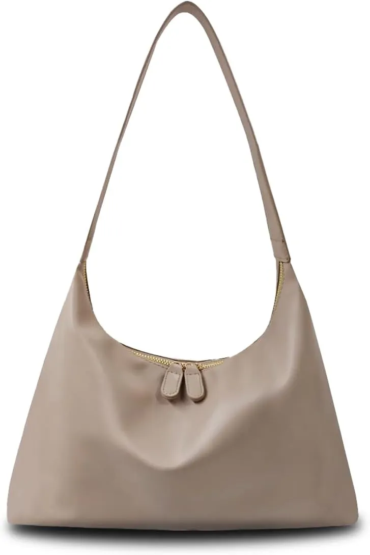 Hobo Bags for Women Vintage Soft PU Leather Shoulder Handbag Leather Shoulder Bag Female Underarm Bag