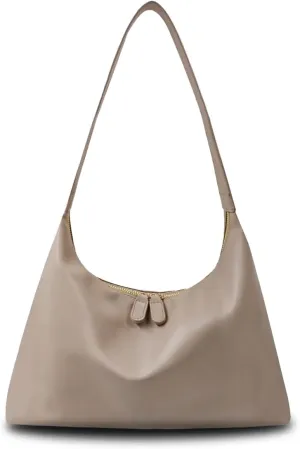 Hobo Bags for Women Vintage Soft PU Leather Shoulder Handbag Leather Shoulder Bag Female Underarm Bag