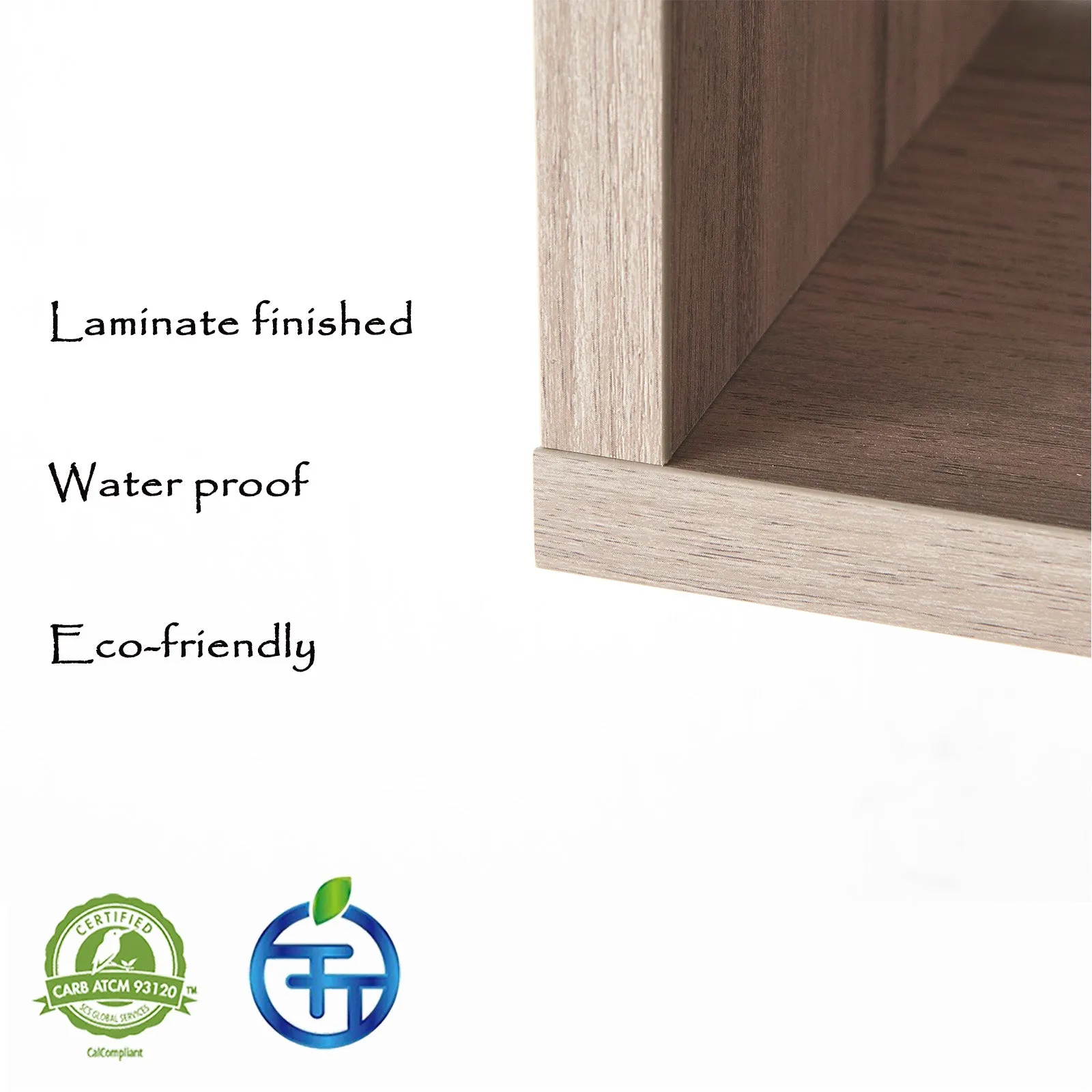 KABOON Floating Shelves Cube--Oak