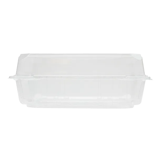 Karat 9''x9'' PET Plastic Hinged Containers, Clear - 200 pcs