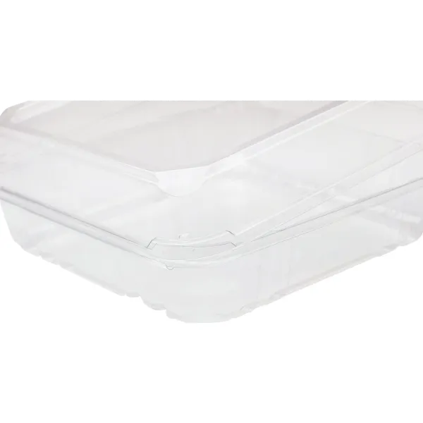 Karat 9''x9'' PET Plastic Hinged Containers, Clear - 200 pcs