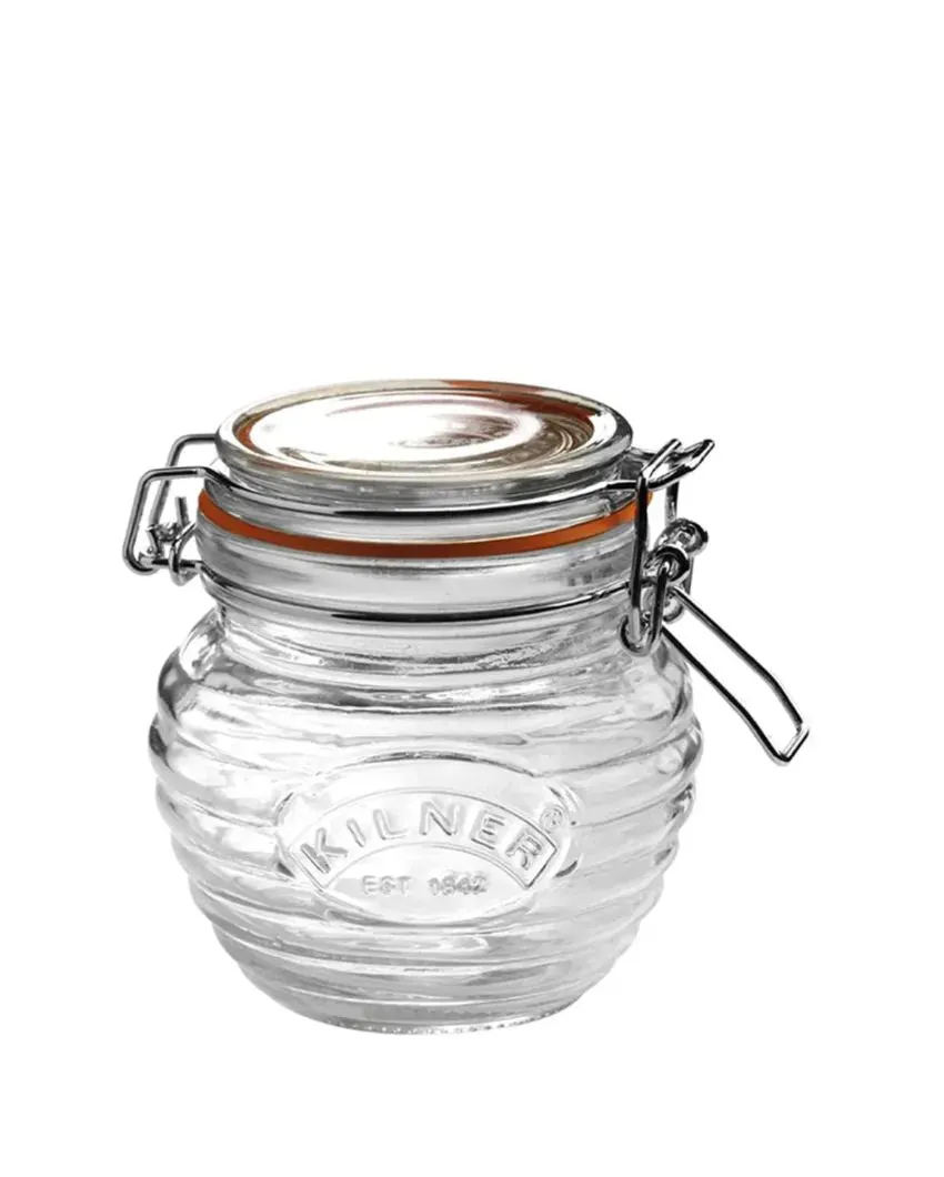 Kilner Glass Honey Pot With Beech Wood Dipper | 400ml