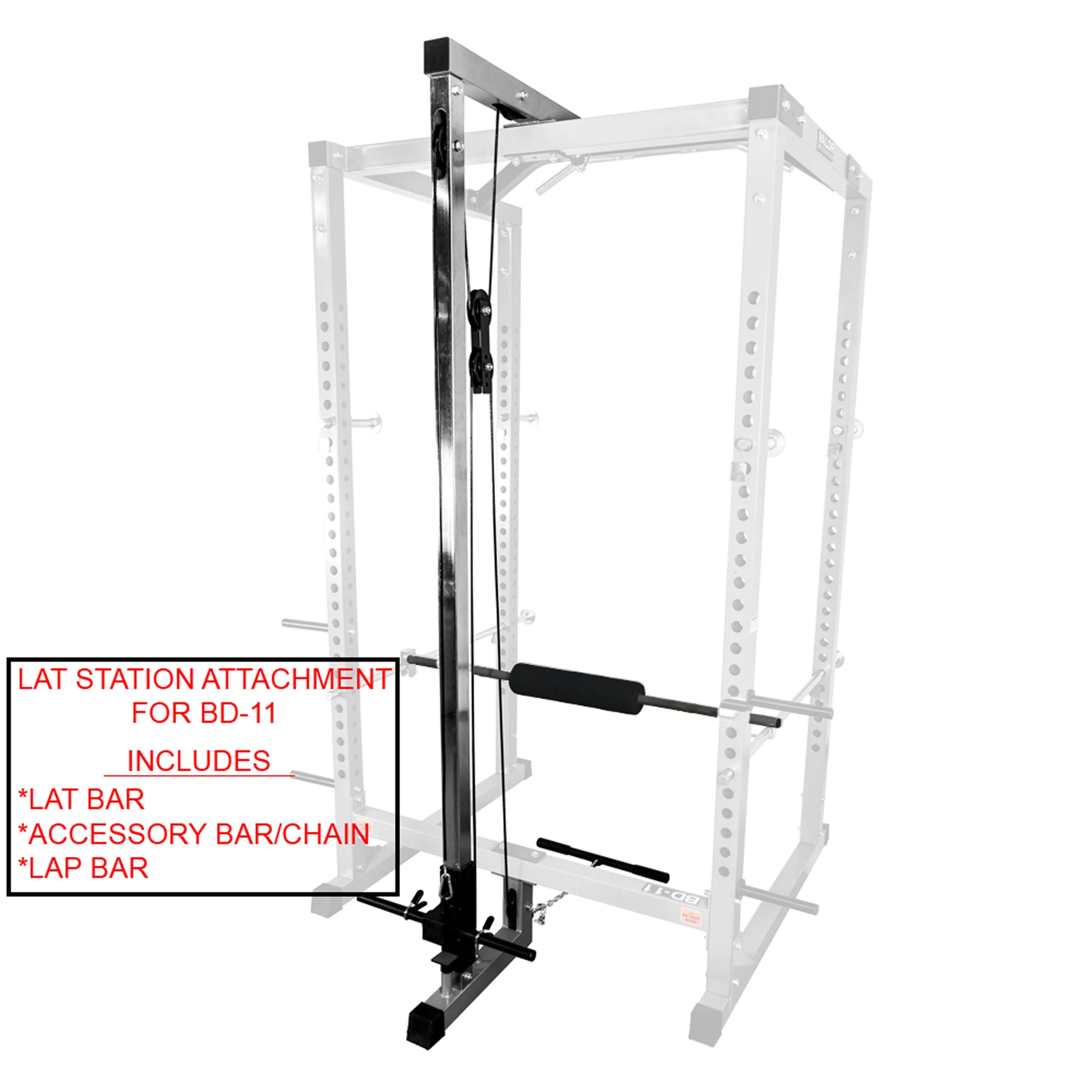 Lat Pull Attachment for Pro 2.5x2.5 Power Rack