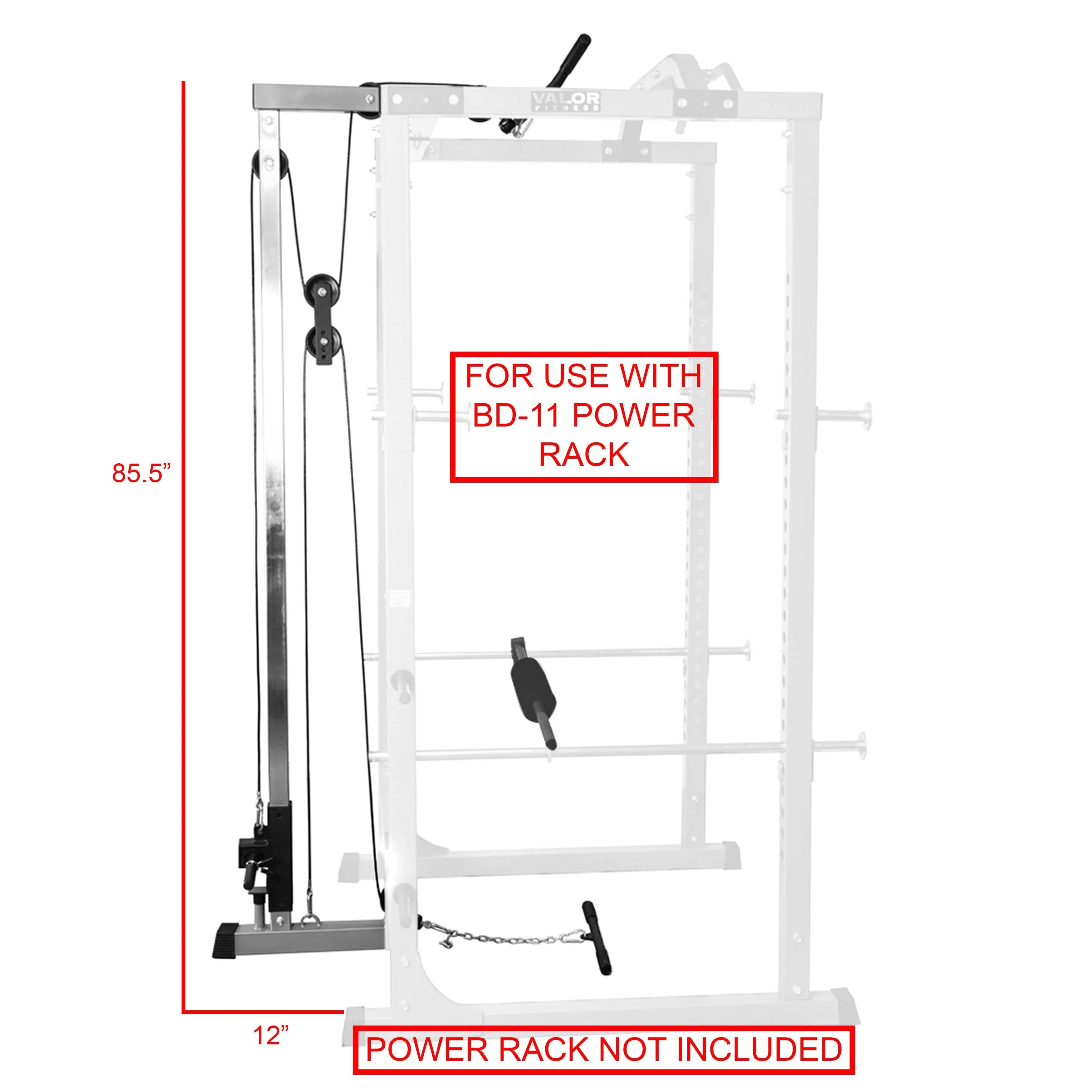 Lat Pull Attachment for Pro 2.5x2.5 Power Rack