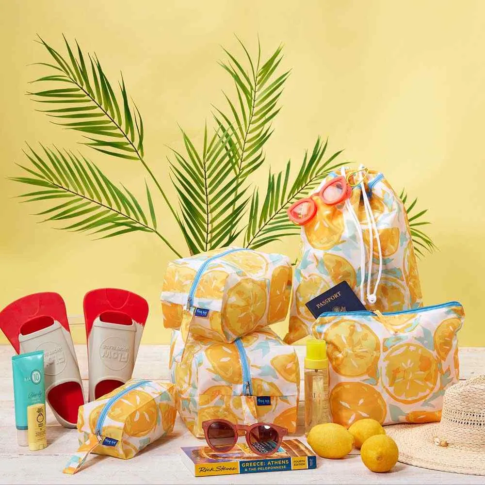 Lemon Slices Travel Cube- Set of 3
