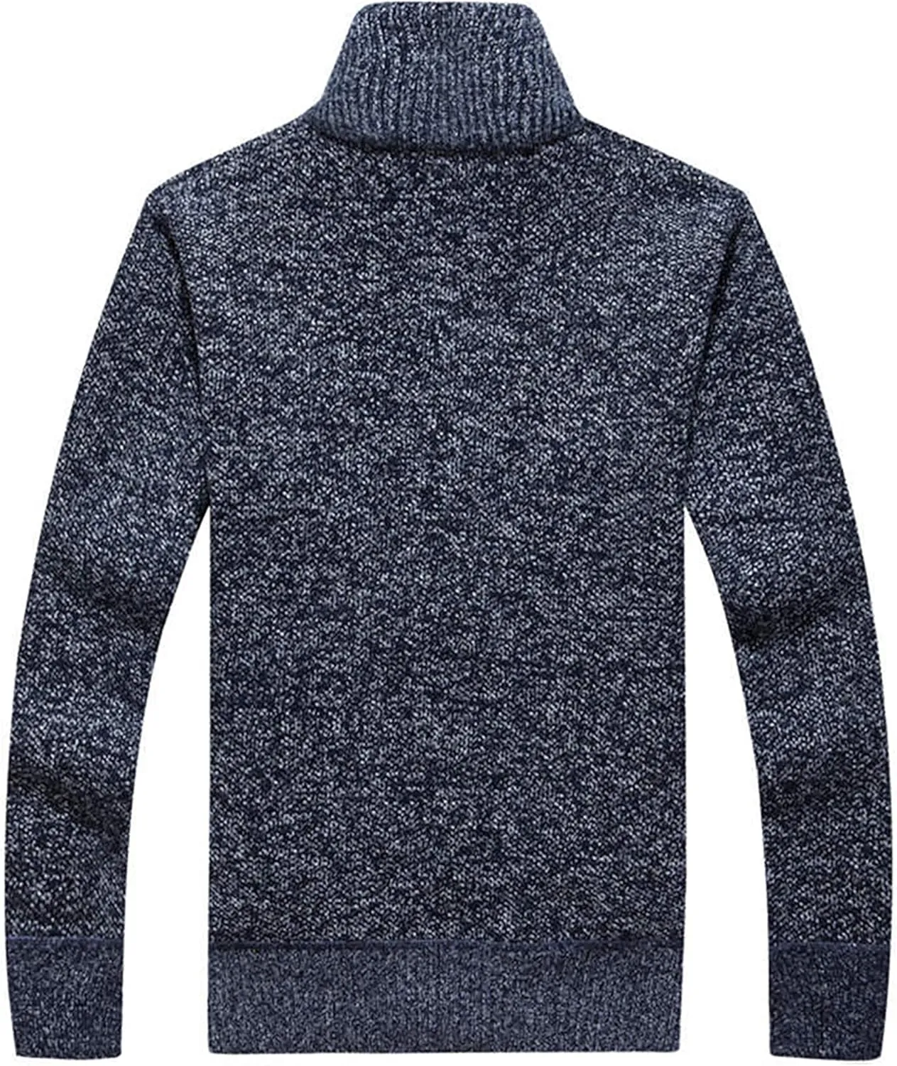 LemonGirl Mens Casual Slim Full Zip Knitted Cardigan Sweater with Pocked
