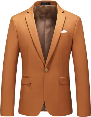 Mens Blazer Slim Fit Sport Coats 26 Colors Suit Jacket for Daily Business and Prom Party