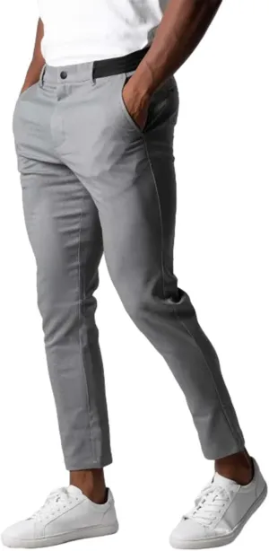 Mens Flat Front Dress Pant Fashion Slim Fit Stretch Tapered Golf Pant Casual Skinny Straight Leg Travel Slacks Chinos