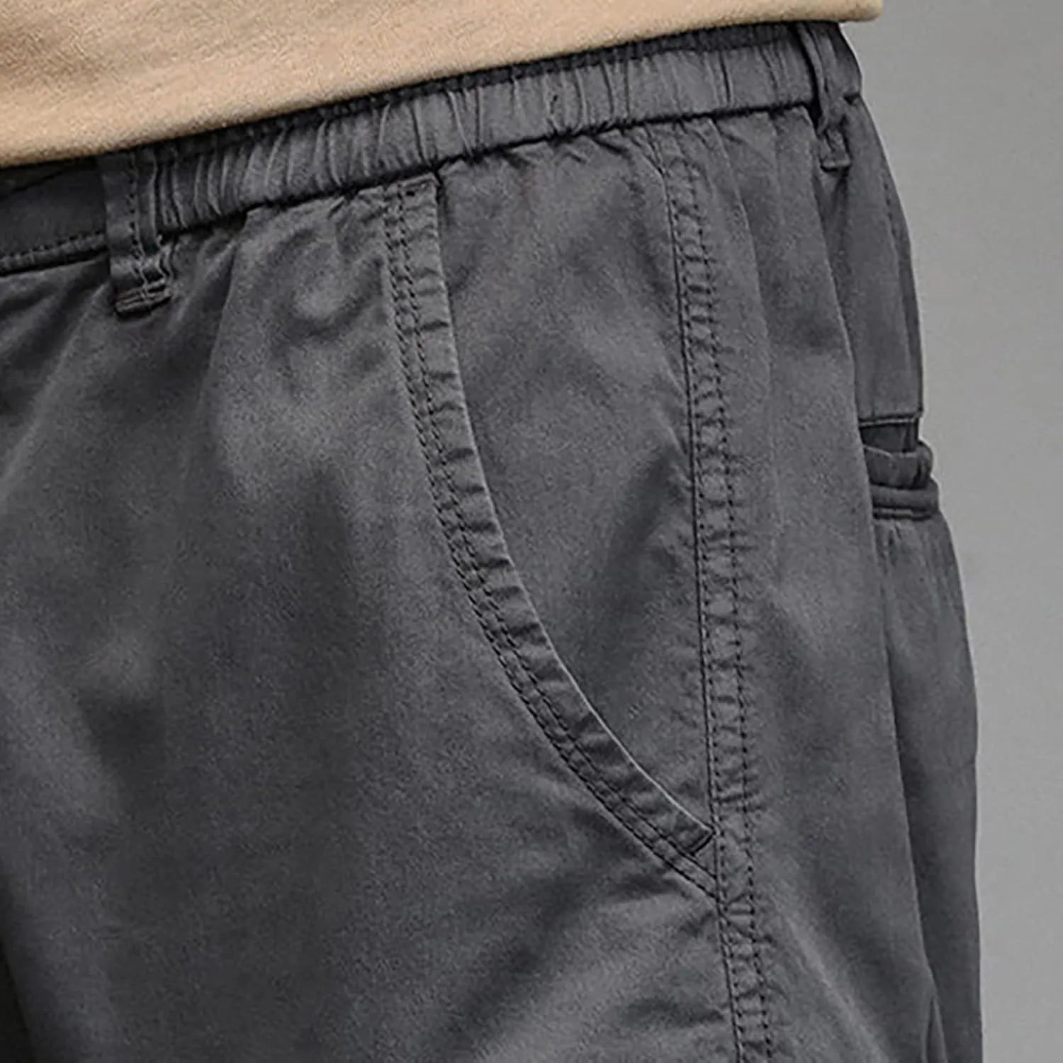 Men's Harem Pants Fashion Tactical Outdoor Active Workout Jogger Pants Drawstring Waist Hiking Work Pants Mens Cargos