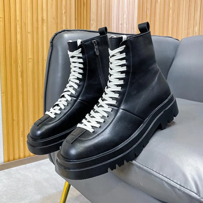 Men's High-top Motorcycle Boots