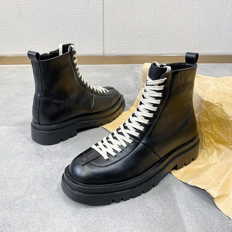 Men's High-top Motorcycle Boots