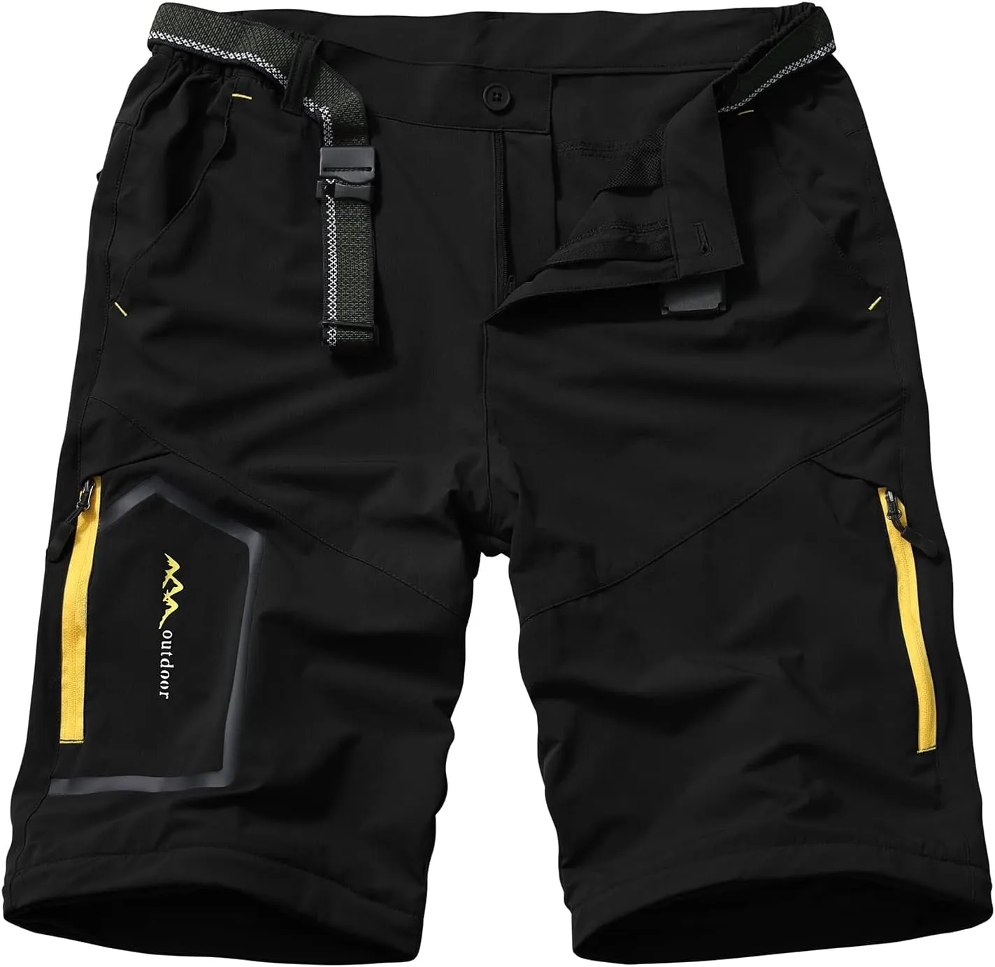 Mens Hiking Pants Convertible Quick Dry Lightweight Zip Off Outdoor Fishing Safari Pants