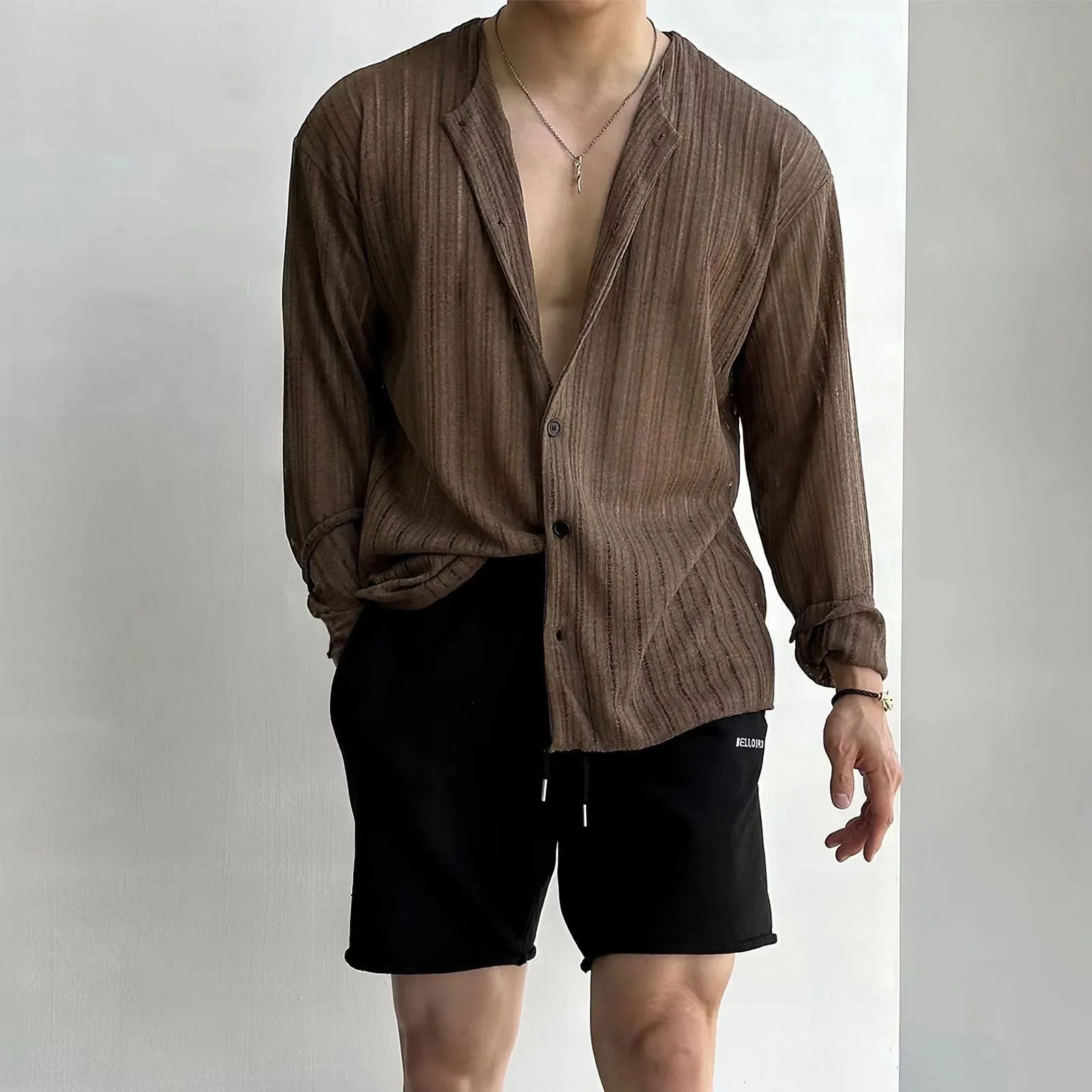 Mens Knitted Cardigan  V-Neck  Button Down  Regular Fit  Lightweight Breathable