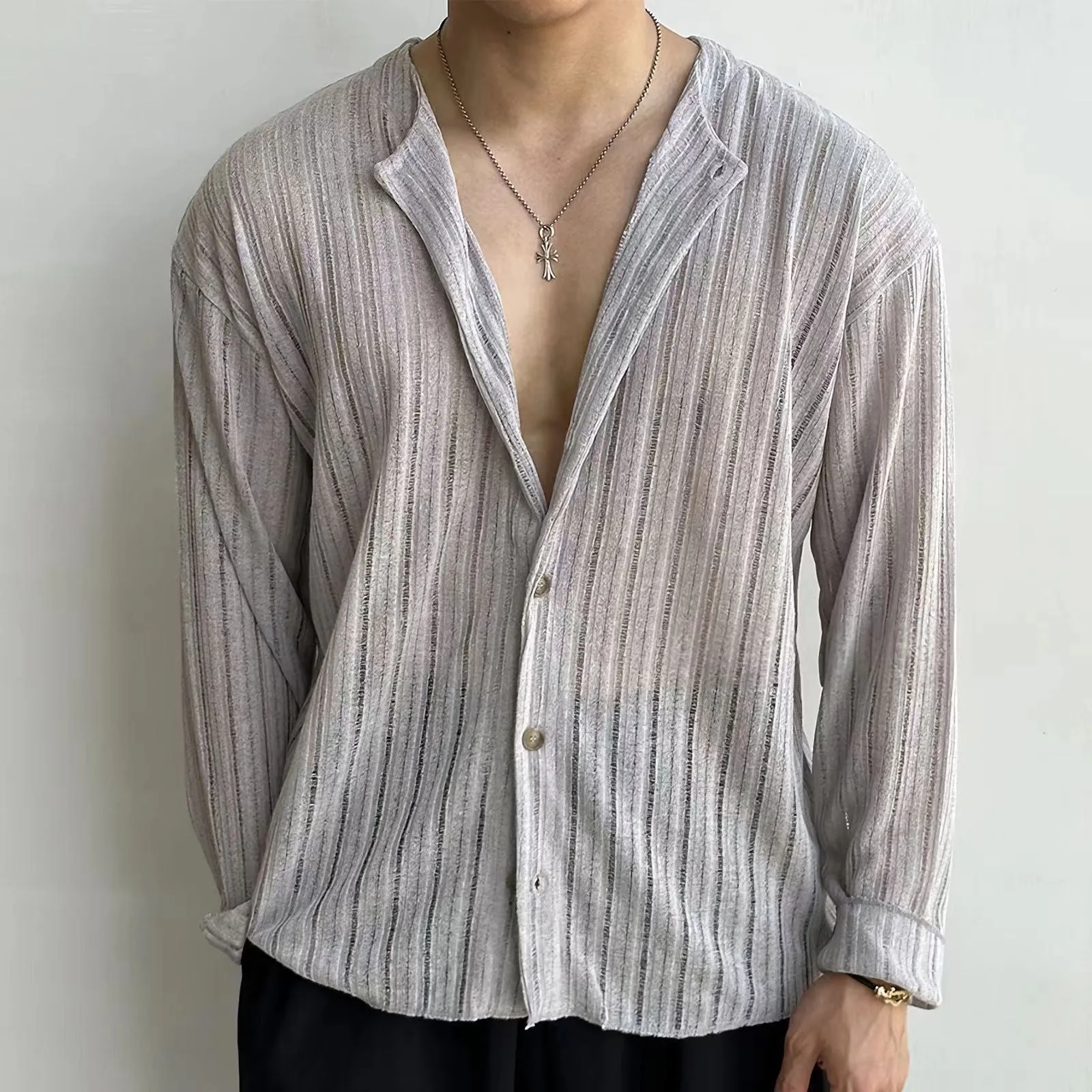 Mens Knitted Cardigan  V-Neck  Button Down  Regular Fit  Lightweight Breathable