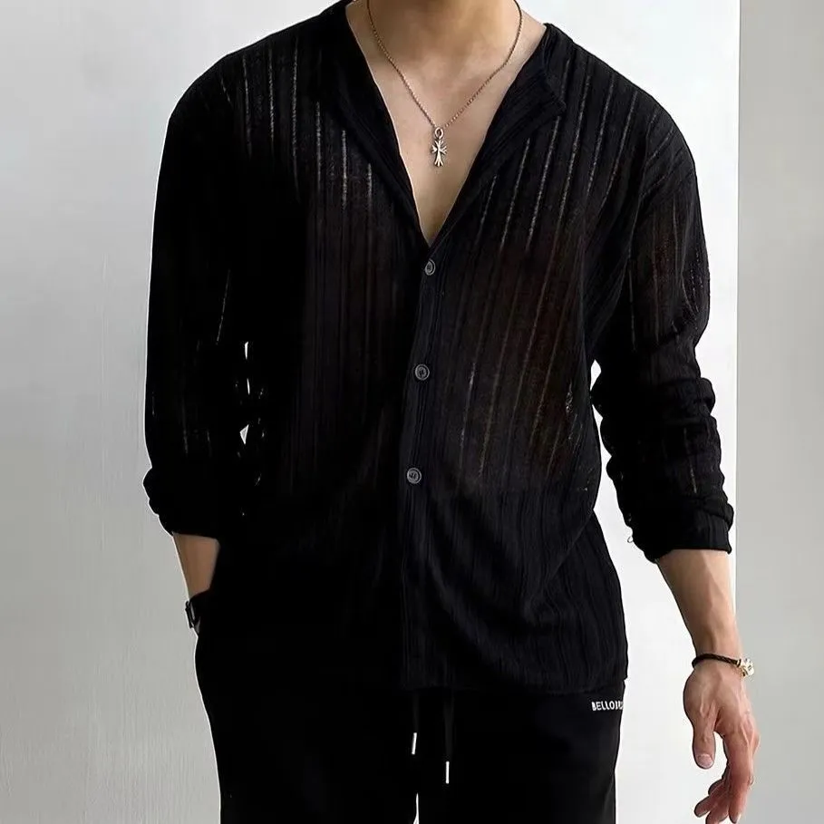 Mens Knitted Cardigan  V-Neck  Button Down  Regular Fit  Lightweight Breathable