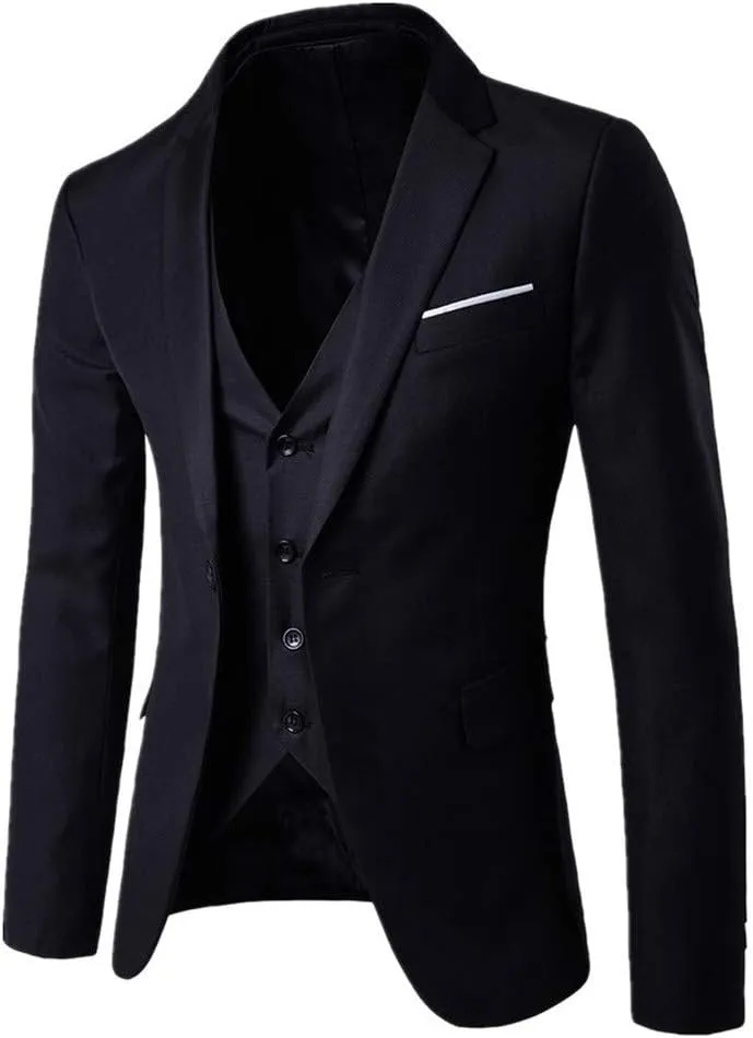 Mens Suits 2024 Slim Wedding Vest Pants Suit Jacket Suit Party Men's Coats Jackets Men Slim Fit Suit Linen Suit For