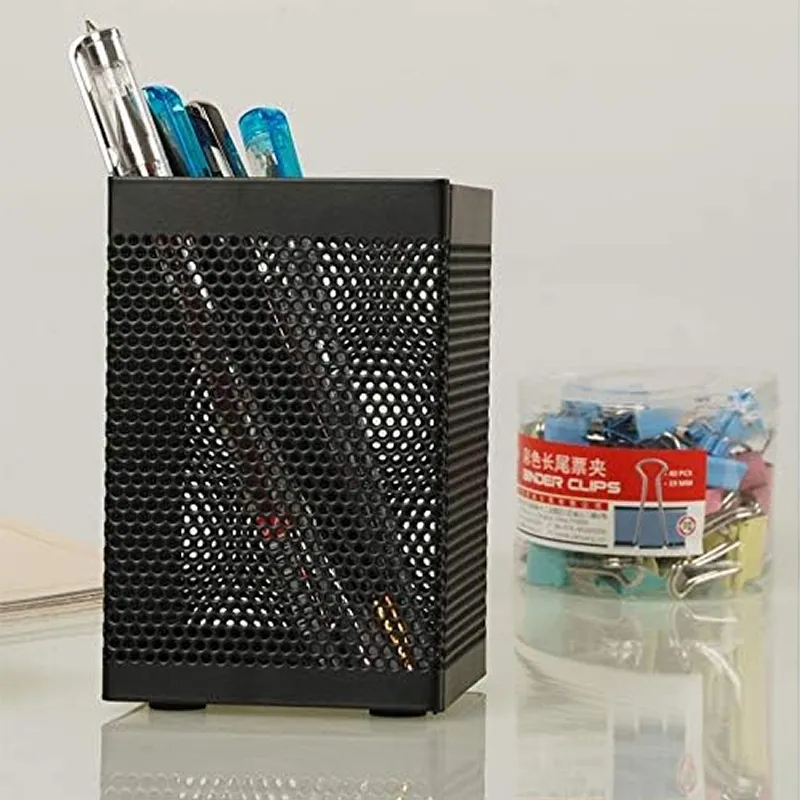 Metal Mesh Square Pen Holder- Abt98401