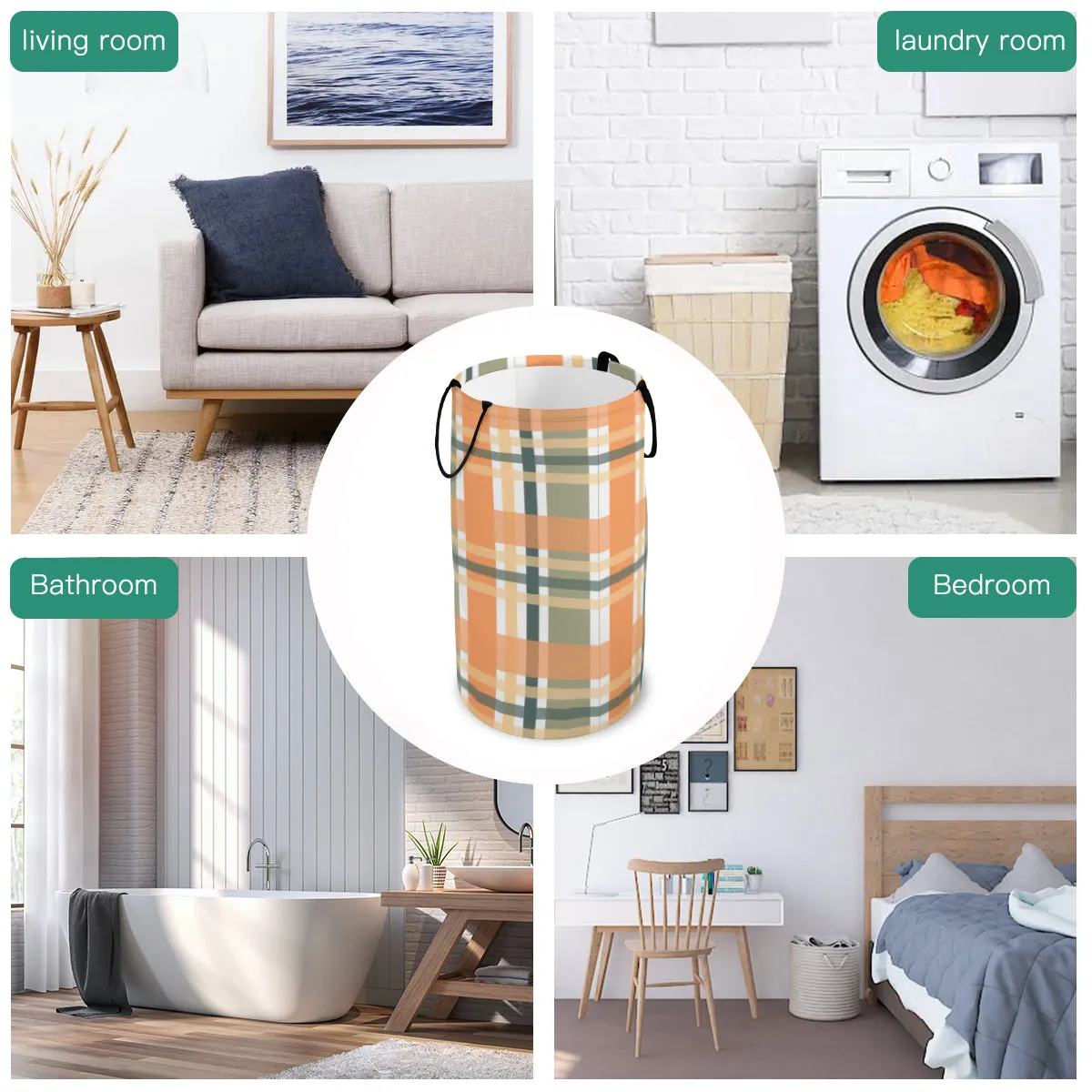 Plaid Fun Foldable laundry Basket