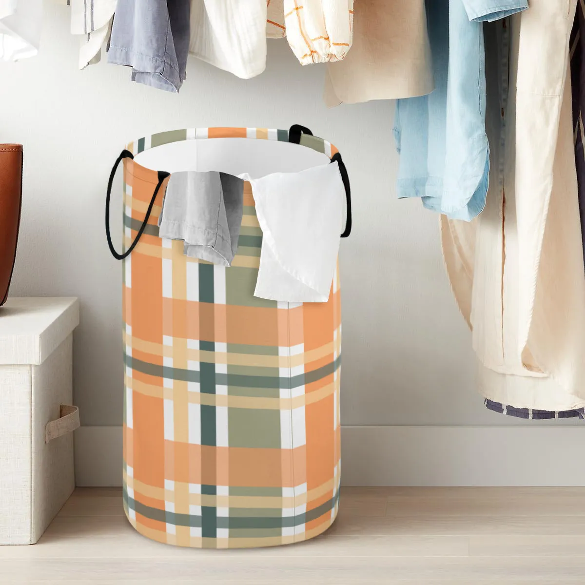 Plaid Fun Foldable laundry Basket