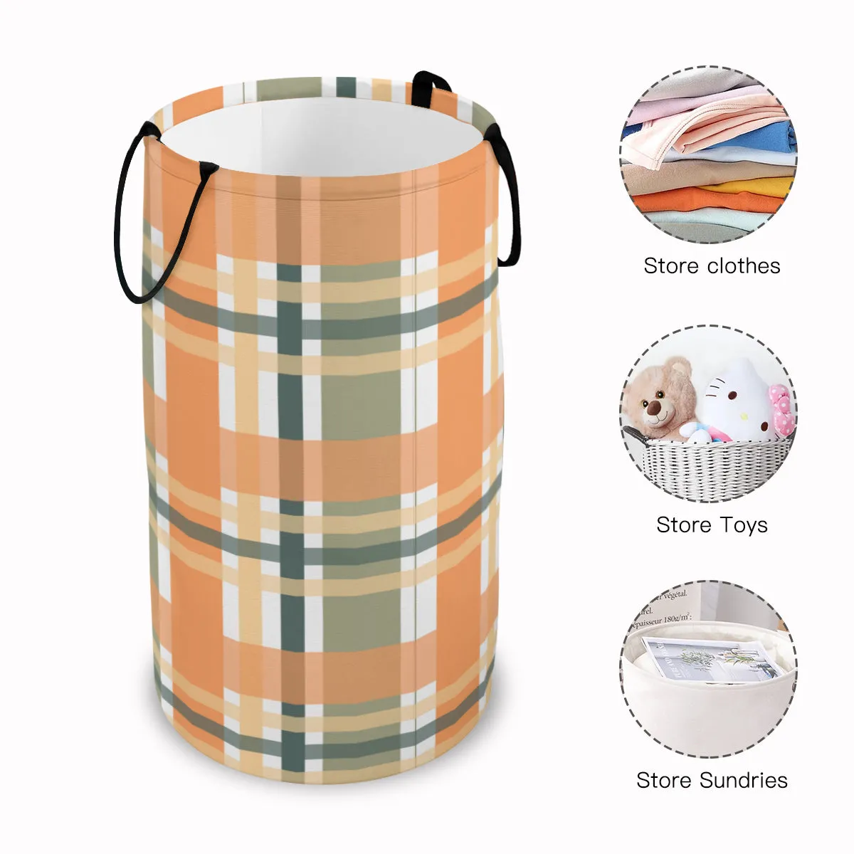 Plaid Fun Foldable laundry Basket