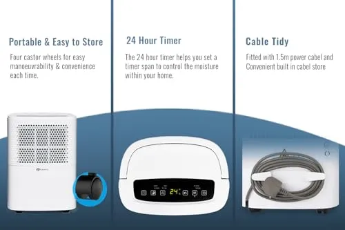 PureMate 12L/Day Dehumidifier (New)