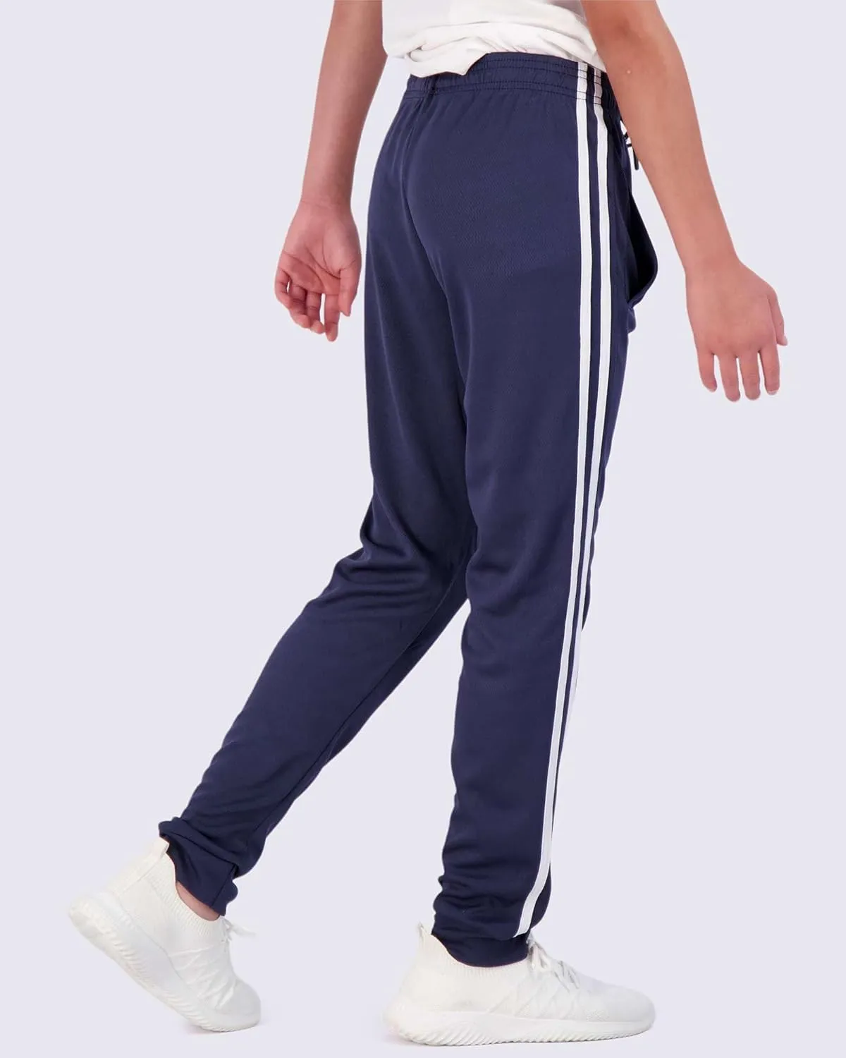 Real Essentials 3 Pack: Boy's Mesh Active Athletic Casual Jogger Sweatpants with Pockets