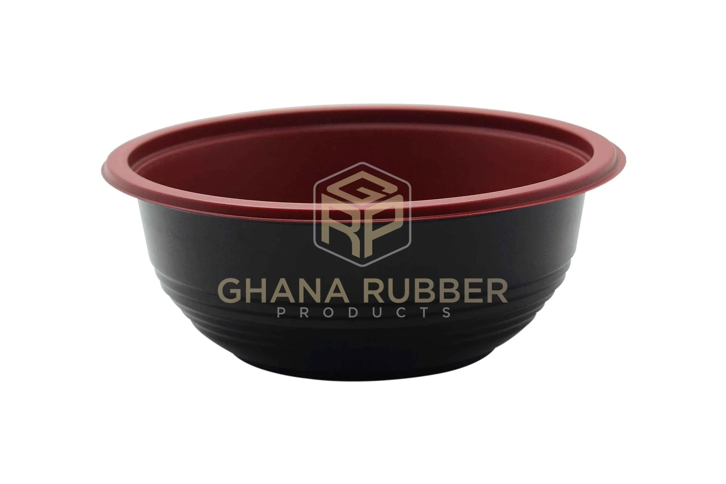 Red & Black Soup Bowl 550ml   Lids