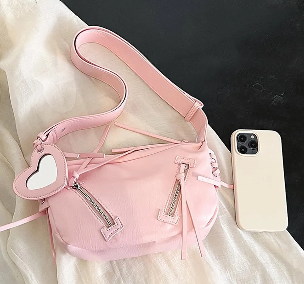 Retro Hobo Bags Women Cute Underarm Shoulder Bag Crossbody Purse Y2k Satchels Evening Top-handle Tote Handbag