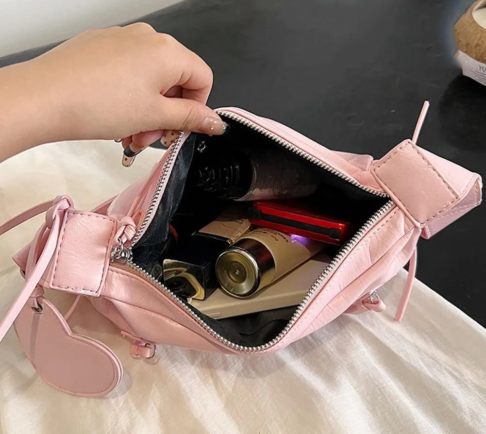 Retro Hobo Bags Women Cute Underarm Shoulder Bag Crossbody Purse Y2k Satchels Evening Top-handle Tote Handbag
