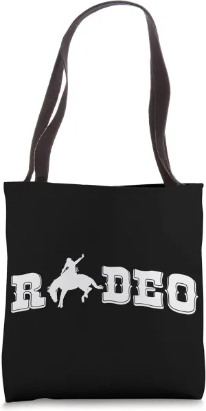 Rodeo Cowboy Wild West Horseman Ranch Saddle Lasso Boots Tote Bag