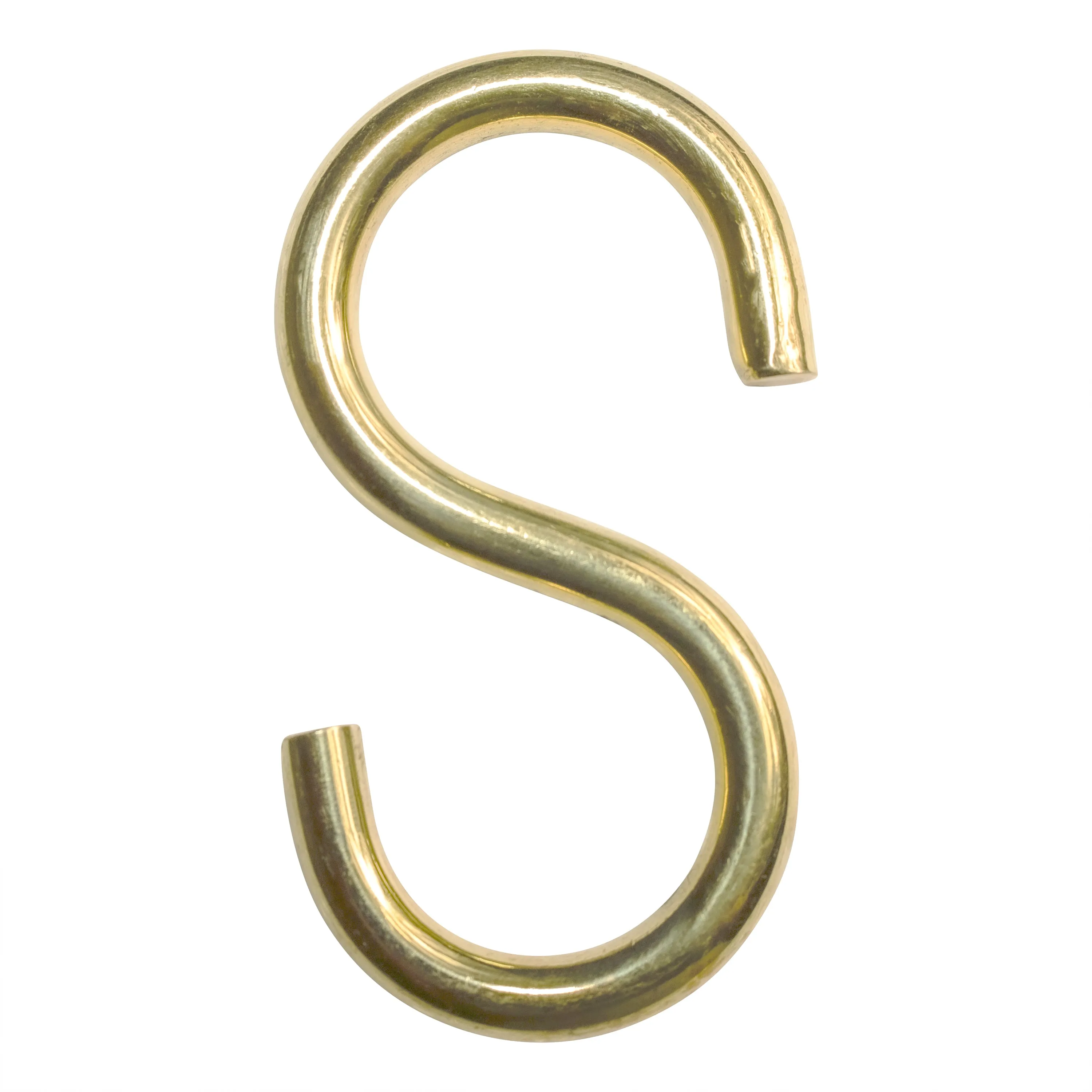 [S-Hook BR13] Brass S-Hook | 3 Sizes