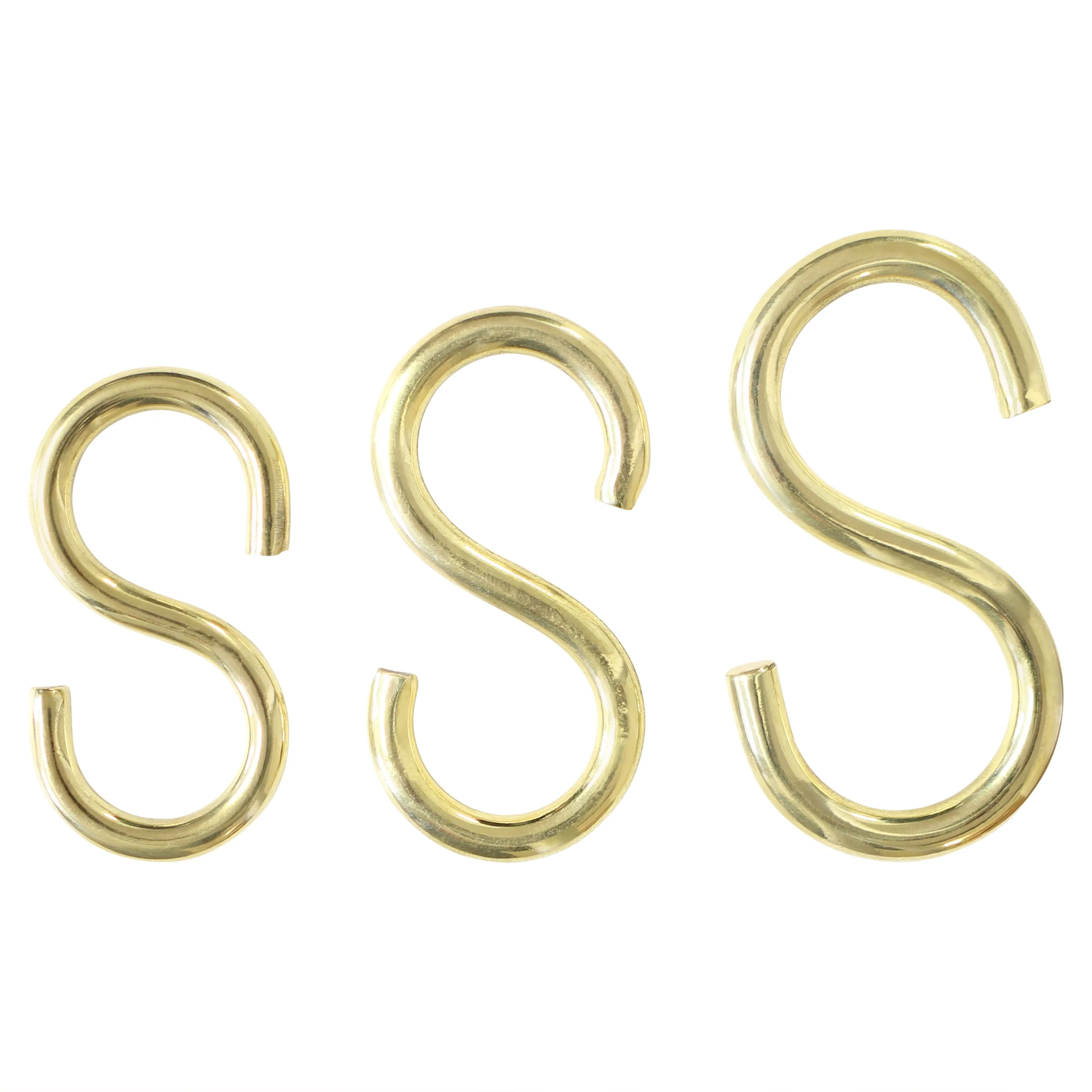 [S-Hook BR13] Brass S-Hook | 3 Sizes