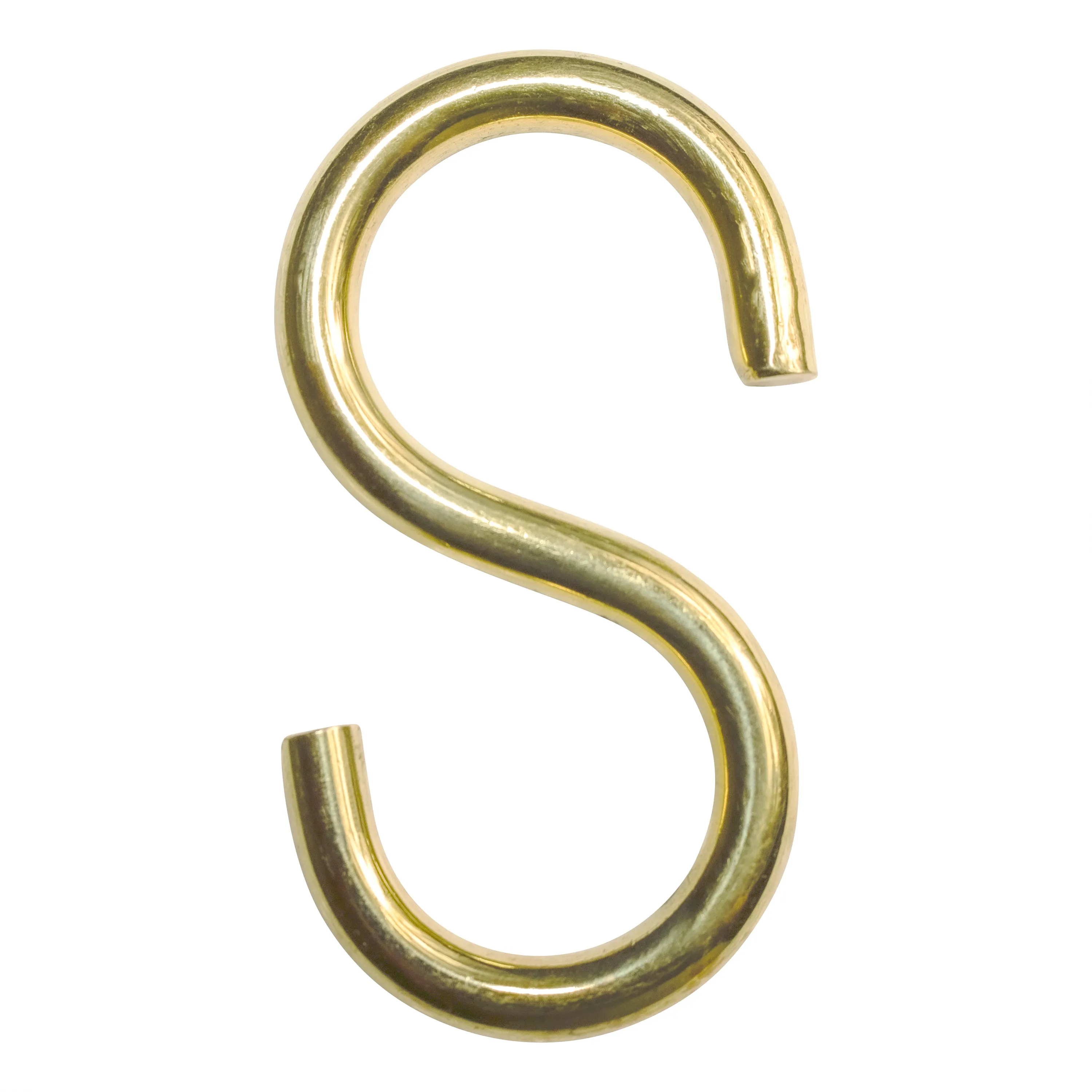 [S-Hook BR13] Brass S-Hook | 3 Sizes