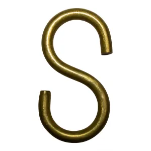 [S-Hook BR13] Brass S-Hook | 3 Sizes