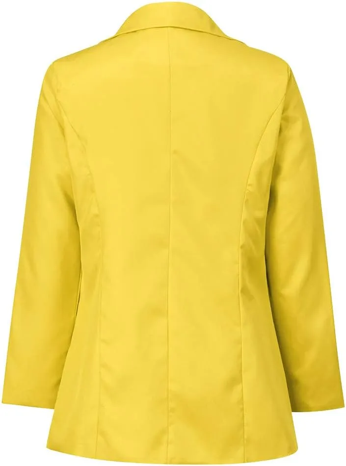 SHAOBGE Homecoming Blazers for Women 2024 Business Casual Plus Size Jackets Long Sleeve Back to School Dressy Fashion Blazer