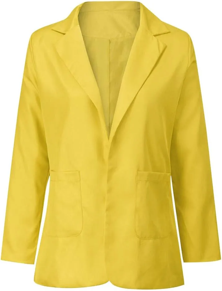 SHAOBGE Homecoming Blazers for Women 2024 Business Casual Plus Size Jackets Long Sleeve Back to School Dressy Fashion Blazer