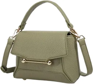 Slouchy PU Leather Crescent Hobo Bags Women Trendy Crossbody Phone Purse Satchels Shoulder Bag Top-handle Mini Tote Handbag