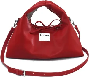 Slouchy PU Leather Crescent Hobo Bags Women Trendy Crossbody Purse Satchels Shoulder Bag Dumpling Top-handle Tote Handbag