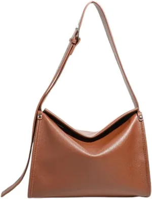 Slouchy PU Leather Hobo Bags Women Trendy Shoulder Bag Crescent Crossbody Phone Purse Cute Satchels Box Bag Tote Handbag