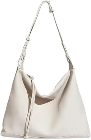 Slouchy PU Leather Hobo Bags Women Trendy Shoulder Bag Cute Crescent Crossbody Purse Satchels Bag Top-handle Tote Handbag