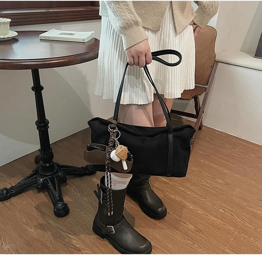 Slouchy Suede Bucket Hobo Bags Crescent Satchels Underarm Shoulder Bag Trendy Crossbody Purse Top-handle Tote Handbag 2024